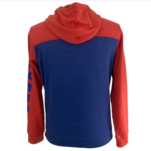 Men’s Philadelphia 76ers Fanatics Full-Zip Sweatshirt Hoodie Royal/Red M - Picture 4 of 9